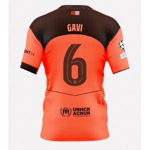 Fotbalové Dres Barcelona Paez Gavi #6 Třetí Oblečení 2025-26 Krátký Rukáv